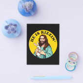 Hij is Rizzin Funny Jesus Christelijk Paasdag Flyer (Enkel)