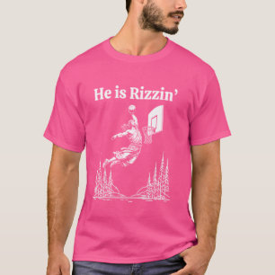 Hij is Rizzin Funny Jesus Meme Hij is Rizzen T-shirt