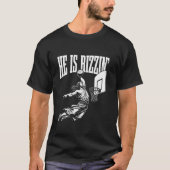 Hij is Rizzin Grappig Jezus Basketbal Meme Long Sl T-shirt (Voorkant)
