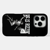 Hij is Rizzin Grappig Jezus Basketbal Paasdag Case-Mate iPhone Case (Achterkant (horizontaal))
