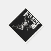 Hij is Rizzin Grappig Jezus Basketbal Paasdag Servet (Hoek)