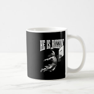 Hij is Rizzin Grappig Pasen Rizz Meme Sketll  Koffiemok