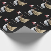 Hij is Rizzin Grappige Jezus spelen basketbal retr Cadeaupapier (Hoek)