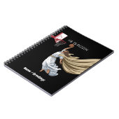 Hij is Rizzin Grappige Jezus spelen basketbal retr Notitieboek (Linkerzijde)