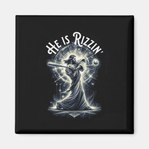 Hij is Rizzin Jesus spelen honkbal leuk sport Riz Magneet