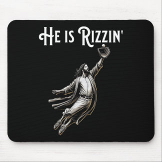 Hij is Rizzin Jesus spelen honkbal leuk sport Riz Muismat