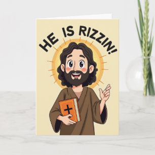 Hij Is Rizzin Pasen Kaart