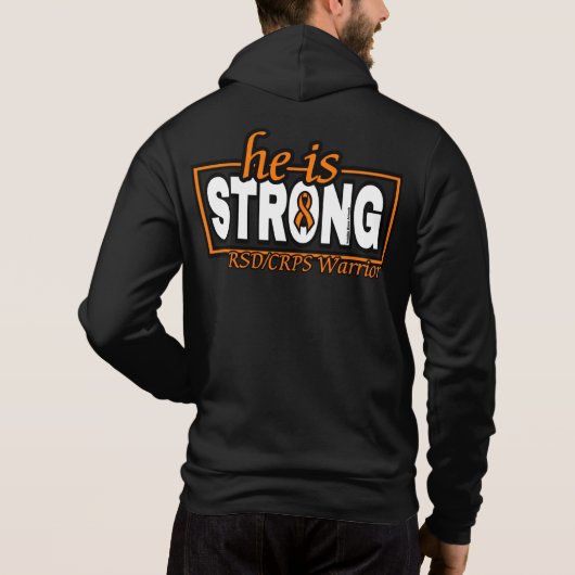 HIJ IS STERK...RSD/CRPS HOODIE (Achterkant)
