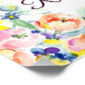 Hij is stijf! Floral lijst Poster (Hoek)