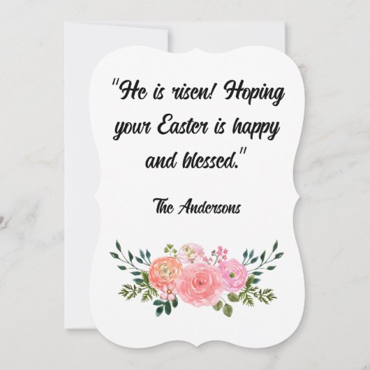 Hij is stijf! Hopelijk is je Pasen gelukkig en gez Kaart (Achterkant)