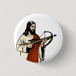 Hij is terug ronde button 3,2 cm