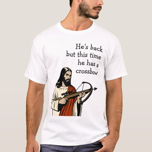 Hij is terug t-shirt (Voorkant)