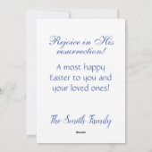 Hij is Toegenomen Christelijke Pasen Feestdagenkaart (Achterkant)