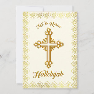 Hij is Toegenomen Christelijke Pasen Feestdagenkaart