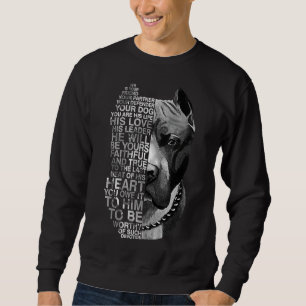 Hij is uw vriend uw partner Uw hond Pitbull Trui