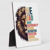 Hij is vader: kracht, leiding en liefde fotoplaat (Zijkant)