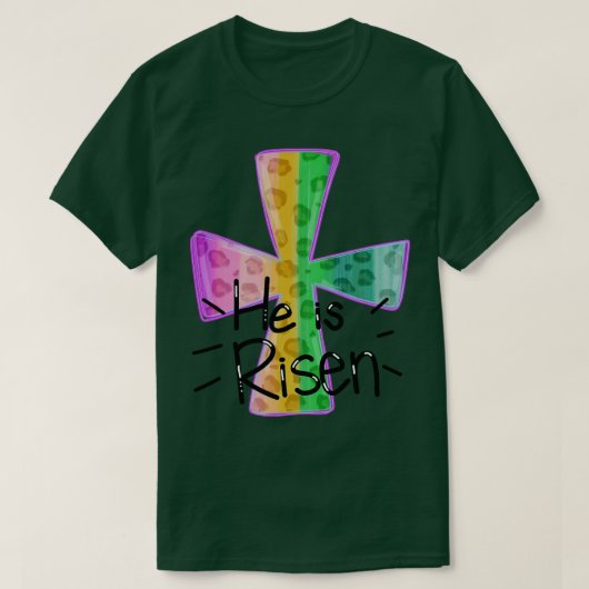 Hij is verrezen 3 t-shirt (Design voorkant)