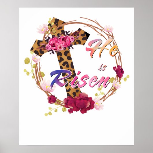 hij is verrezen (4), retro, vintage poster (Voorkant)
