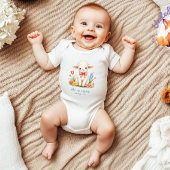 Hij is verrezen, Bijbelvers, Religieus Pasen Baby Romper