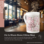 Hij is verrezen Bone China mok