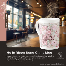 Hij is verrezen Bone China mok