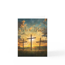 Hij is verrezen! (De dageraad breekt, het graf…)