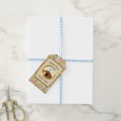 Hij is verrezen en viering van Pasen Cadeaulabel (Met Touw)