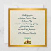 Hij is verrezen en viering van Pasen Kaart (Achterkant)