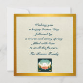 Hij is verrezen en viering van Pasen Kaart (Achterkant)