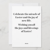 Hij is verrezen  feestdagenkaart (Achterkant)