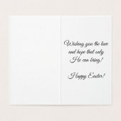 Hij is verrezen! Happy Easter Wenskaart Kaart (Binnenkant ongevouwen)