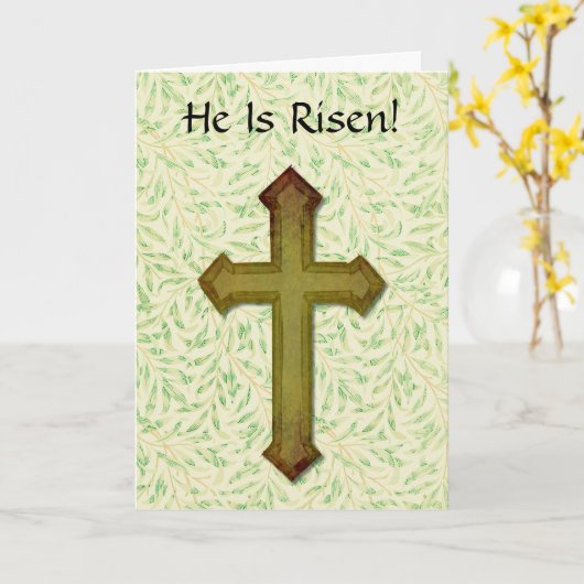 Hij is verrezen in het geloof aan de Kaart van Pas (Gele Bloem)