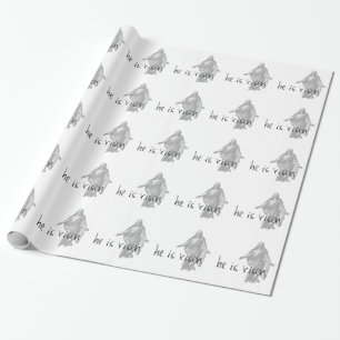 hij is verrezen jesus christus pasen lds mormon cadeaupapier