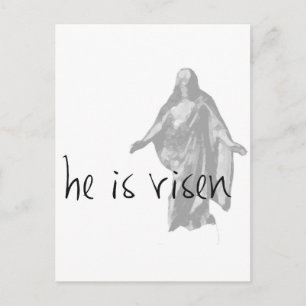hij is verrezen jesus christus pasen lds mormon feestdagenkaart