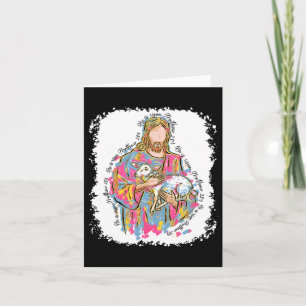 Hij is verrezen Jezus en Lam God gelukkige Pasen C Kaart