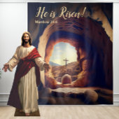 Hij is verrezen! Jezus liet een leeg graf herrijze Wandkleed