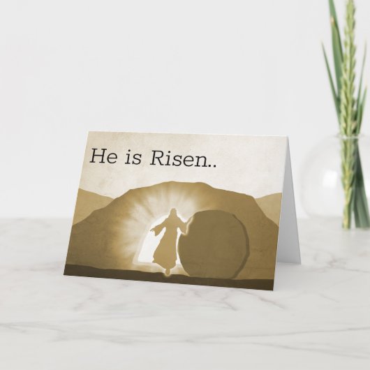 Hij is verrezen kaart (Voorkant)