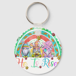hij is verrezen kabouter, retro, vintage sleutelhanger