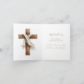 Hij is verrezen | Lege Tombe Paas Kaart (Binnen)