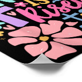 Hij is verrezen Paaskruis Coquette Jesus Christeli Poster (Hoek)