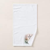 Hij is verrezen Paaskruis met bloemen Bad Handdoek (Handdoek)