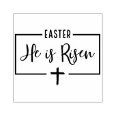 Hij is verrezen paasrubberen stempel (Afrduk)