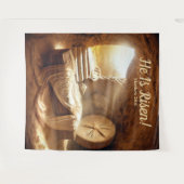 Hij is verrezen! Paaszondag Wandkleed (Voorkant (horizontaal))