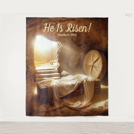 Hij is verrezen! Paaszondag Wandkleed (Voorkant)