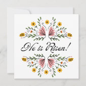 Hij is verrezen Pasen  Kaart (Voorkant)