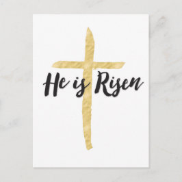 Hij is verrezen, religieus Briefkaart