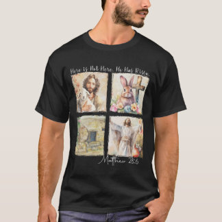 Hij is verrezen Shirt Christelijk Paaskruis