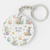 Hij is verrezen sleutelhanger (Achterkant)
