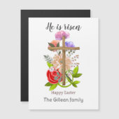 Hij is verstijfd, floreel hout Pasen, Religieus (Voorkant / Achterkant)