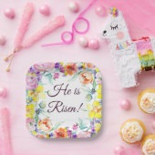 Hij is verstijfd. Papieren borden Bordje (Feest)